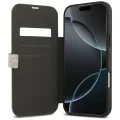 Калъф за iPhone 17 Pro Max - Guess - Book 4G Metal Logo (GUBKP17X4GMGPI) - Розов