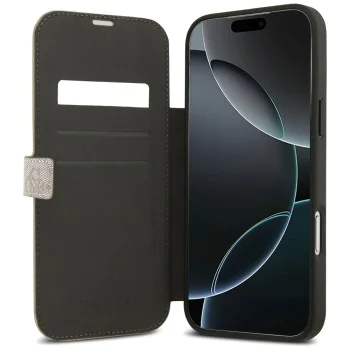 Калъф за iPhone 17 Pro Max - Guess - Book 4G Metal Logo (GUBKP17X4GMGPI) - Розов