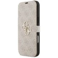Калъф за iPhone 17 Pro Max - Guess - Book 4G Metal Logo (GUBKP17X4GMGPI) - Розов
