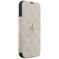 Калъф за iPhone 17 Pro Max - Guess - Book 4G Metal Logo (GUBKP17X4GMGPI) - Розов