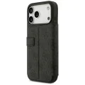 Калъф за iPhone 17 Pro Max - Guess - Book 4G Metal Logo (GUBKP17X4GMGGR) - Черен