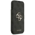 Калъф за iPhone 17 Pro Max - Guess - Book 4G Metal Logo (GUBKP17X4GMGGR) - Черен