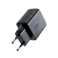Acefast - Зарядно за стена (A1) - Бързо зареждане, Type-C, PD20W, QC 3.0, 5V/2.4A, Smart Chip, V0 противопожарна защита - Черно