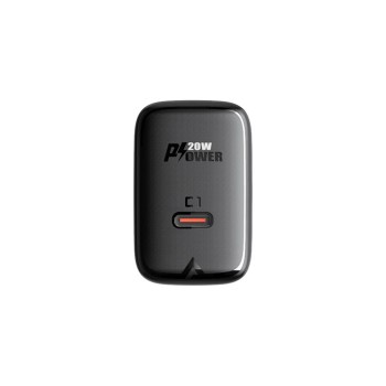 Acefast - Зарядно за стена (A1) - Бързо зареждане, Type-C, PD20W, QC 3.0, 5V/2.4A, Smart Chip, V0 противопожарна защита - Черно
