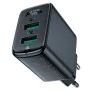 Acefast - Зарядно за стена (A33) - Двоен порт, Бързо зареждане 2x USB, QC18W - Черно