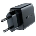 Acefast - Зарядно за стена (A33) - Двоен порт, Бързо зареждане 2x USB, QC18W - Черно