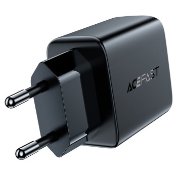 Acefast - Зарядно за стена (A33) - Двоен порт, Бързо зареждане 2x USB, QC18W - Черно