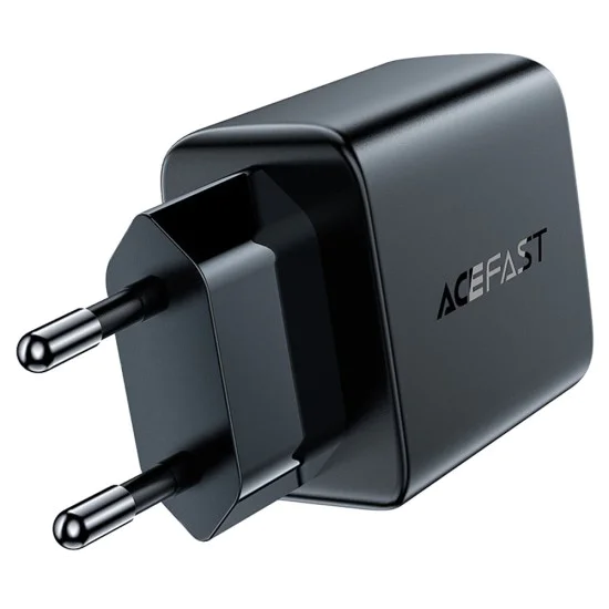 Acefast - Зарядно за стена (A33) - Двоен порт, Бързо зареждане 2x USB, QC18W - Черно