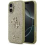 Калъф за iPhone 17 - Guess - Fixed Glitter Big 4G (GUHCP17SHG4SGD) - Златист