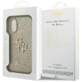 Калъф за iPhone 17 - Guess - Fixed Glitter Big 4G (GUHCP17SHG4SGD) - Златист