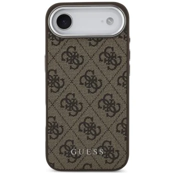 Калъф за iPhone 17 Air - Guess - Hardcase 4G Classic Logo MagSafe (GUHMP17MP4GSSMCW) - Кафяв