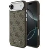 Калъф за iPhone 17 Air - Guess - Hardcase 4G Classic Logo MagSafe (GUHMP17MP4GSSMCW) - Кафяв