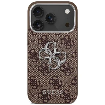 Калъф за iPhone 17 - Guess - Hardcase Big 4G Classic Logo (GUHCP17SP4G4SMCW) - Кафяв