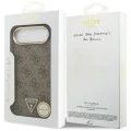 Калъф за iPhone 17 Air - Guess - Hardcase 4G Triangle Logo (GUHMP17MP4GTDGMW) - Кафяв