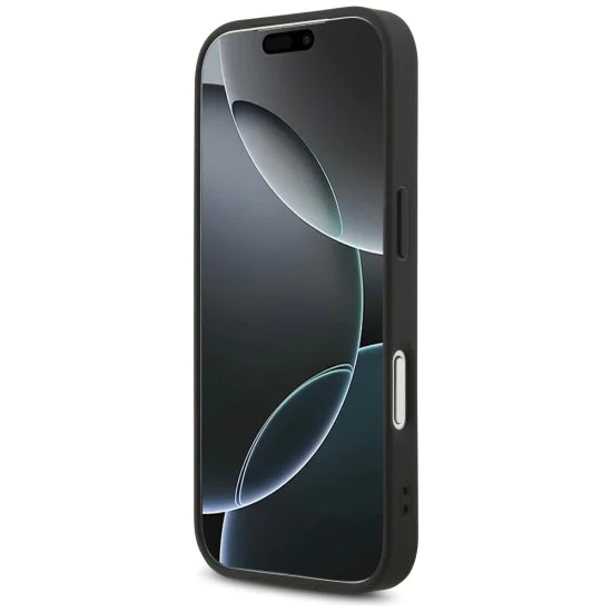 Калъф за iPhone 17 Pro - Guess - Fixed Glitter Big 4G (GUHCP17LHG4SGK) - Черен