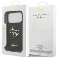Калъф за iPhone 17 Pro - Guess - Fixed Glitter Big 4G (GUHCP17LHG4SGK) - Черен