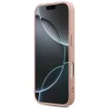 Калъф за iPhone 17 Pro - Guess - Fixed Glitter Big 4G (GUHCP17LHG4SGP) - Розов