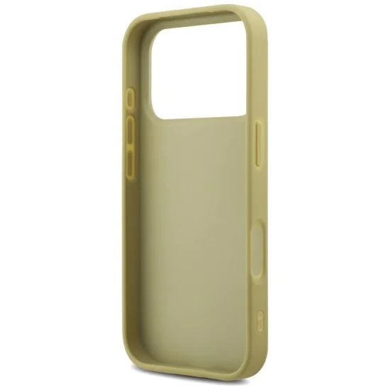 Калъф за iPhone 17 Pro - Guess - Fixed Glitter Big 4G (GUHCP17LHG4SGD) - Златист