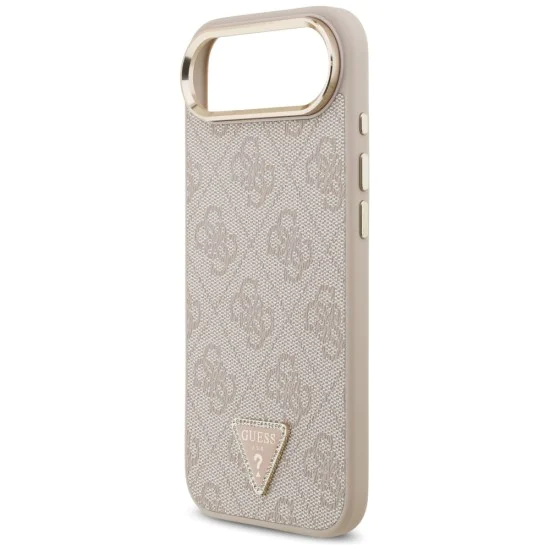 Калъф за iPhone 17 Air - Guess - Hardcase 4G Triangle Logo MagSafe (GUHMP17MP4GTDGMP) - Розов