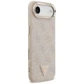 Калъф за iPhone 17 Air - Guess - Hardcase 4G Triangle Logo MagSafe (GUHMP17MP4GTDGMP) - Розов