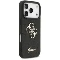 Калъф за iPhone 17 Pro Max - Guess - Fixed Glitter Big 4G (GUHCP17XHG4SGK) - Черен