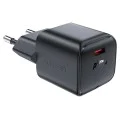 Acefast - Мини зарядно за стена (A73) - GaN технология, PD20W, малък размер - черно