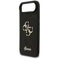 Калъф за iPhone 17 Air - Guess - Fixed Glitter Big 4G (GUHCP17MHG4SGK) - Черен