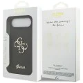 Калъф за iPhone 17 Air - Guess - Fixed Glitter Big 4G (GUHCP17MHG4SGK) - Черен