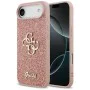 Калъф за iPhone 17 Air - Guess - Fixed Glitter Big 4G (GUHCP17MHG4SGP) - Розов