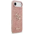 Калъф за iPhone 17 Air - Guess - Fixed Glitter Big 4G (GUHCP17MHG4SGP) - Розов