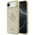 Калъф за iPhone 17 Air - Guess - Fixed Glitter Big 4G (GUHCP17MHG4SGD) - Златист