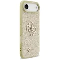 Калъф за iPhone 17 Air - Guess - Fixed Glitter Big 4G (GUHCP17MHG4SGD) - Златист