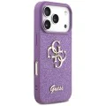Калъф за iPhone 17 Pro Max - Guess - Fixed Glitter Big 4G (GUHCP17XHG4SGL) - Люляк - Лилав
