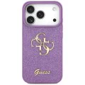 Калъф за iPhone 17 Pro Max - Guess - Fixed Glitter Big 4G (GUHCP17XHG4SGL) - Люляк - Лилав