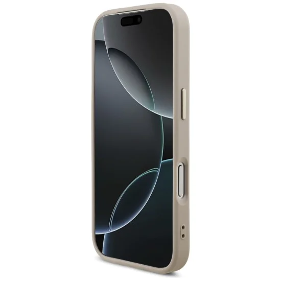 Калъф за iPhone 17 Pro - Guess - Hardcase 4G Triangle Logo MagSafe (GUHMP17LP4GTDGMP) - Розов