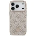 Калъф за iPhone 17 Pro - Guess - Hardcase 4G Triangle Logo MagSafe (GUHMP17LP4GTDGMP) - Розов