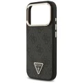 Калъф за iPhone 17 Pro Max - Guess - Hardcase 4G Triangle Logo MagSafe (GUHMP17XP4GTDGMK) - Черен