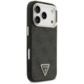 Калъф за iPhone 17 Pro Max - Guess - Hardcase 4G Triangle Logo MagSafe (GUHMP17XP4GTDGMK) - Черен