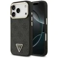 Калъф за iPhone 17 Pro Max - Guess - Hardcase 4G Triangle Logo MagSafe (GUHMP17XP4GTDGMK) - Черен