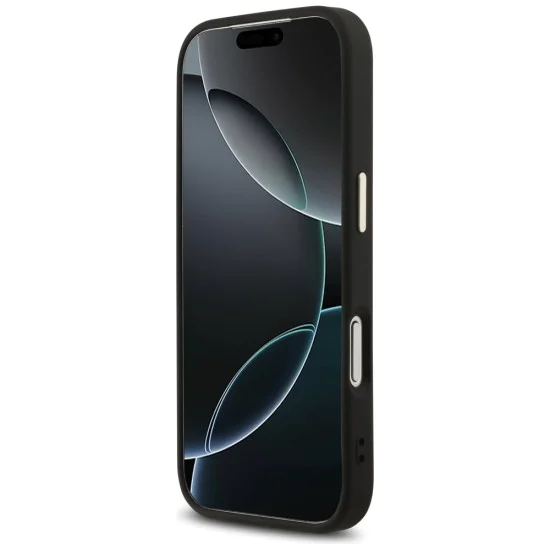 Калъф за iPhone 17 Pro Max - Guess - Hardcase 4G Triangle Logo MagSafe (GUHMP17XP4GTDGMK) - Черен