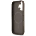 Калъф за iPhone 17 - Guess - Hardcase 4G Triangle Logo MagSafe (GUHMP17SP4GTDGMW) - Кафяв