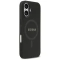 Калъф за iPhone 17 - Guess - Saffiano Classic Logo MagSafe (GUHMP17SPSAHMCK) - Черен