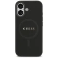 Калъф за iPhone 17 - Guess - Saffiano Classic Logo MagSafe (GUHMP17SPSAHMCK) - Черен