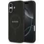 Калъф за iPhone 17 - Guess - Saffiano Classic Logo MagSafe (GUHMP17SPSAHMCK) - Черен