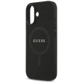 Калъф за iPhone 17 - Guess - Saffiano Classic Logo MagSafe (GUHMP17SPSAHMCK) - Черен