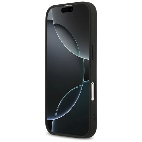 Калъф за iPhone 17 - Guess - Saffiano Classic Logo MagSafe (GUHMP17SPSAHMCK) - Черен