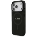 Калъф за iPhone 17 Pro Max - Guess - Saffiano Classic Logo MagSafe (GUHMP17XPSAHMCK) - Черен