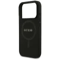 Калъф за iPhone 17 Pro Max - Guess - Saffiano Classic Logo MagSafe (GUHMP17XPSAHMCK) - Черен