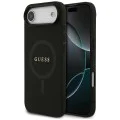 Калъф за iPhone 17 Air - Guess - Saffiano Classic Logo MagSafe (GUHMP17MPSAHMCK) - Черен