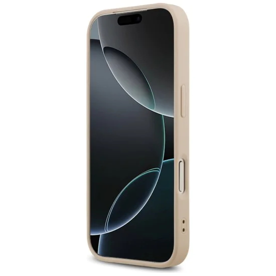 Калъф за iPhone 17 Pro - Guess - Saffiano Classic Logo MagSafe (GUHMP17LPSAHMCP) - Розов
